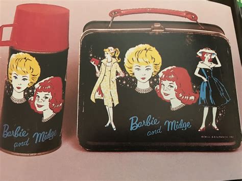 vintage barbie metal lunch box|barbie backpack with lunch box.